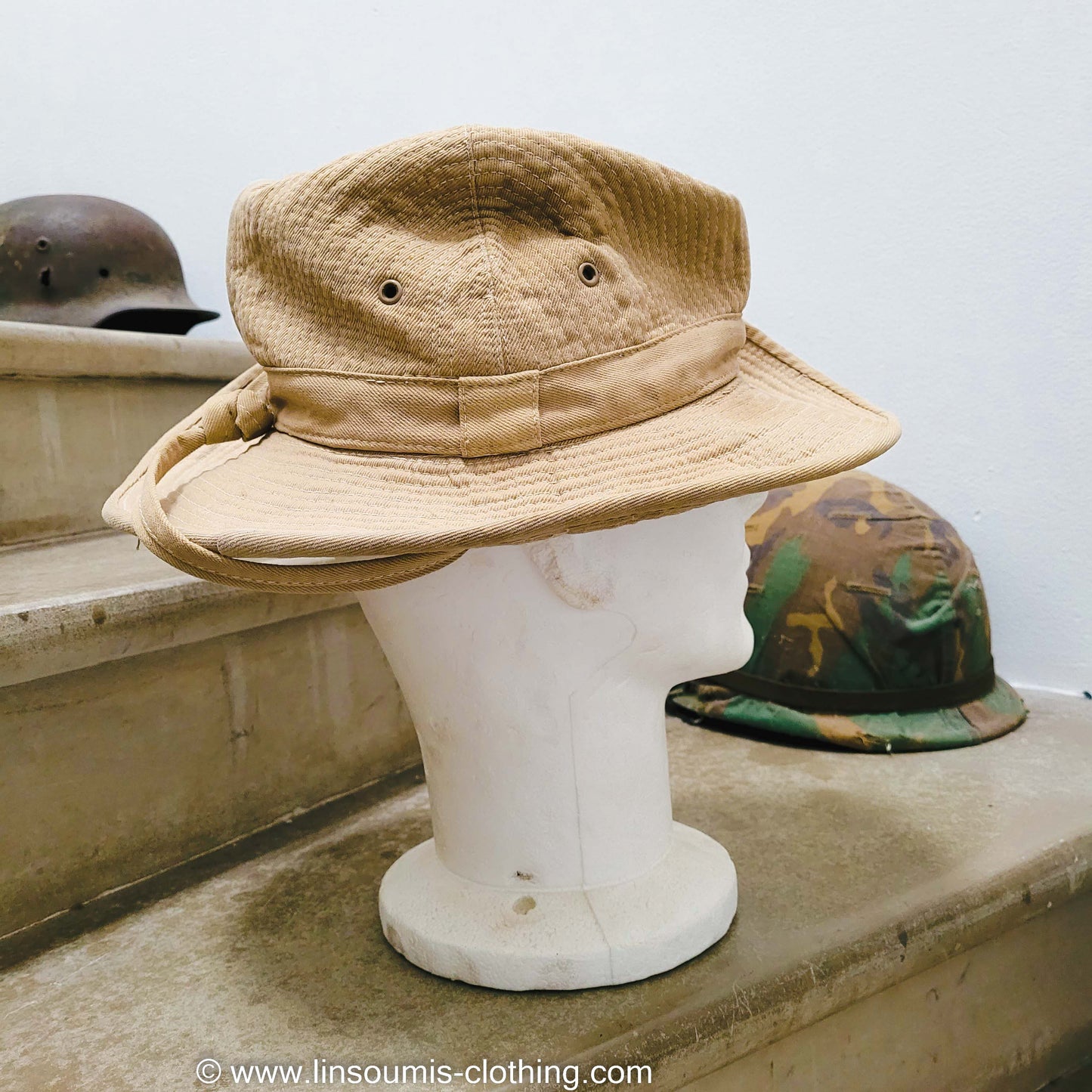 Rare french 50's Indochina paratrooper hat / Broussard années 50 Indochine