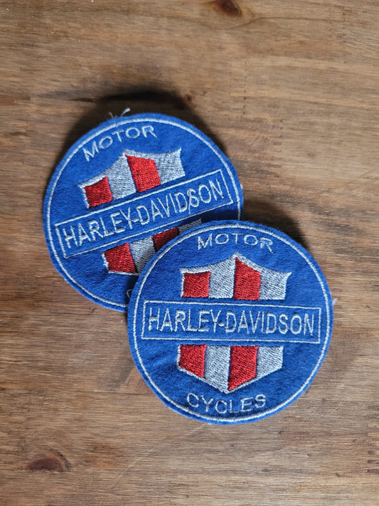 Harley Davidson Motor Cycles ( version bleue rond)
