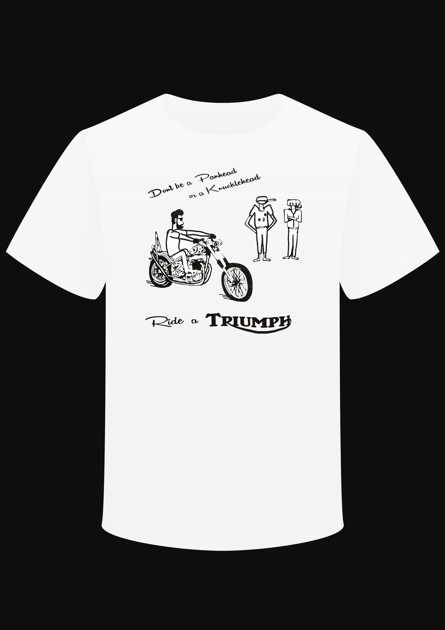 T-shirt " Ride a Triumph"