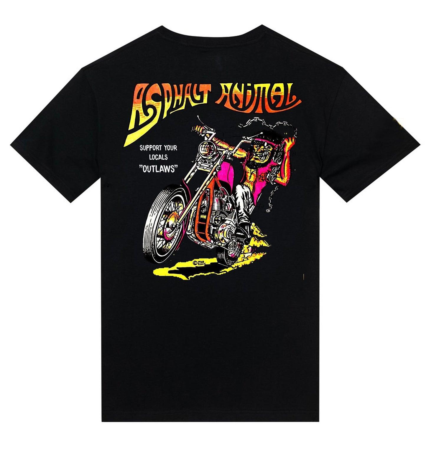 T-shirt "Asphalt Animal" in loving memory of Roach 1967