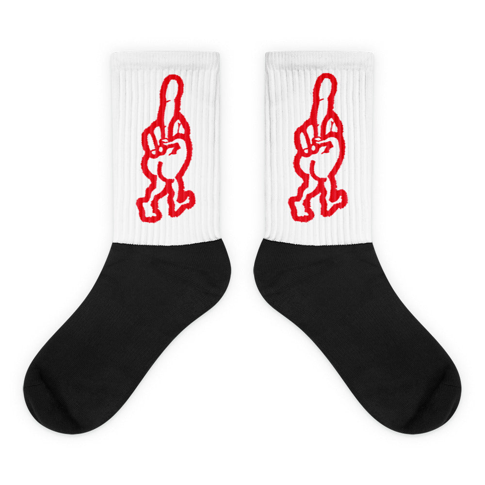 Middle finger socks