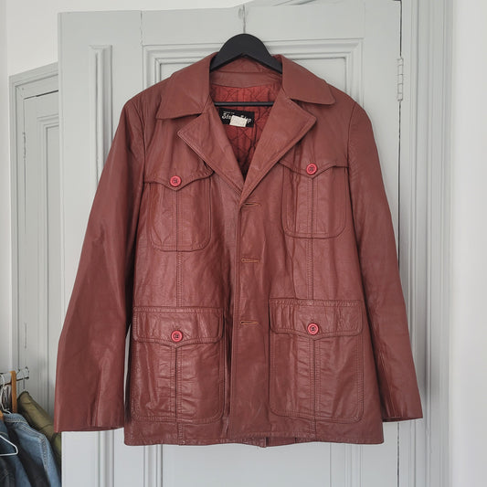 Leather jacket 70's / veste en cuir années 70
