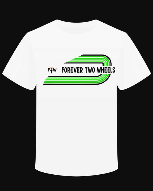 T-shirt "FTW Forever two wheels" Version Verte