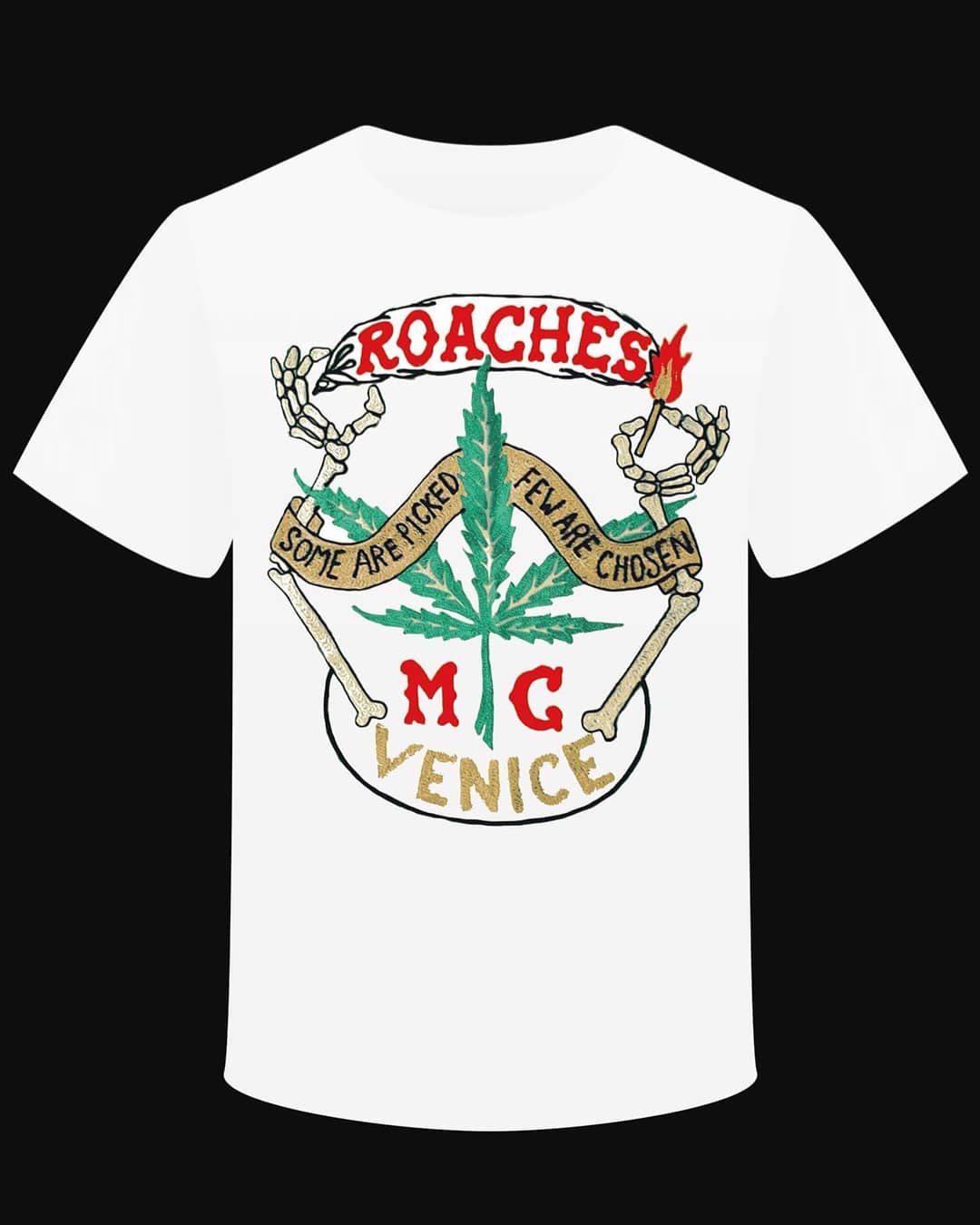 T-shirt "Cheech & Chong Roaches MC Venice"