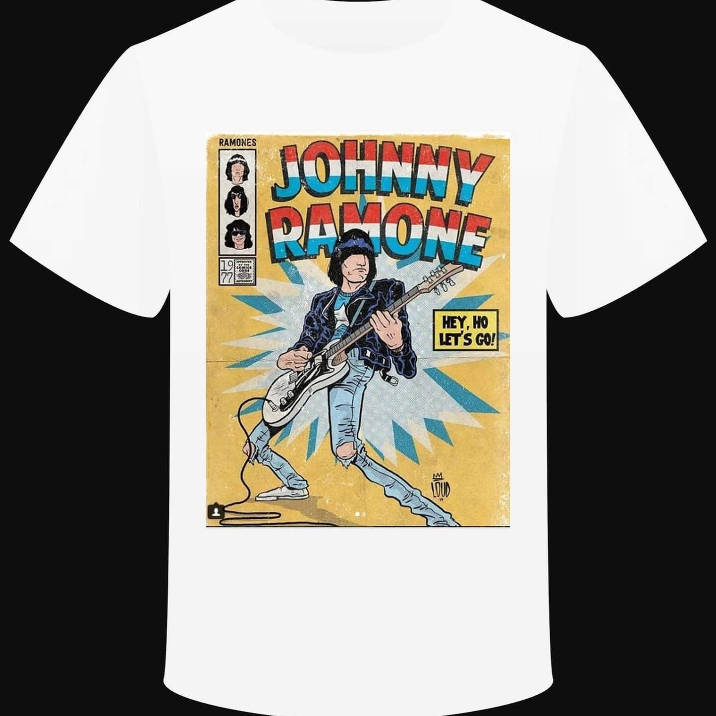 T-shirt "Family RAMONES : Johnny Ramone"