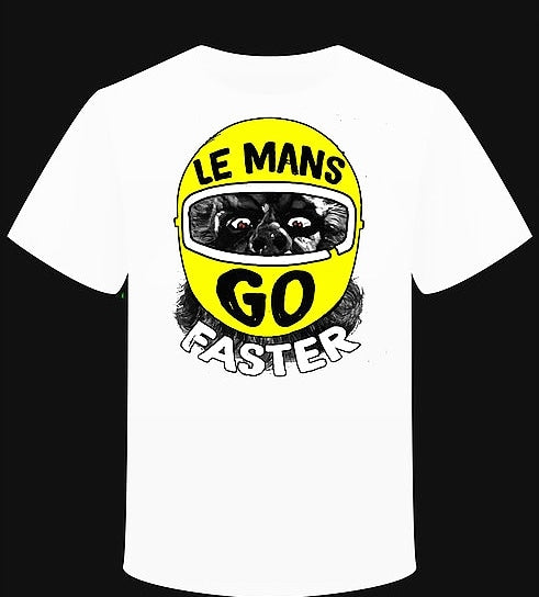 T-shirt "Gorille Le Mans Go Faster" Version Yellow