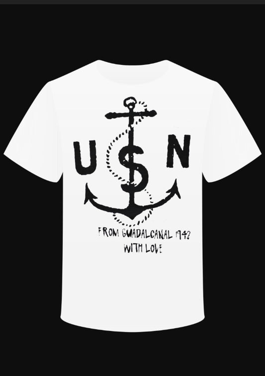 T-shirt "USN ftom Guadalcanal 1942 with love"