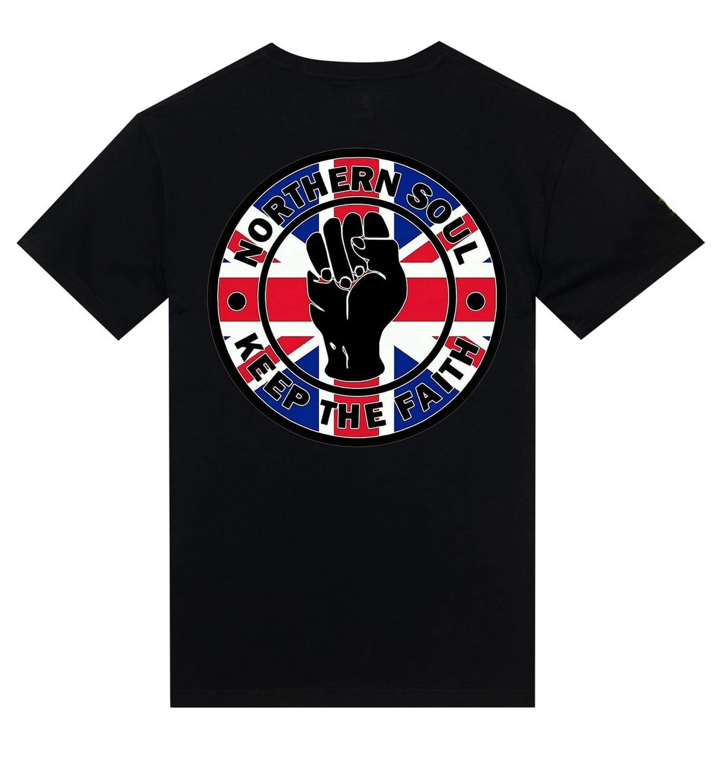 T-shirt "Northern Soul...Keep the Faith" Flag UK