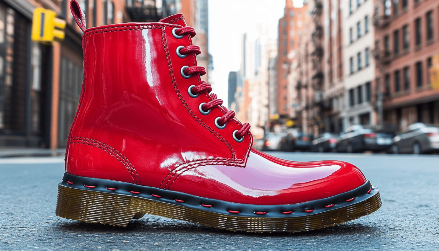 Habillement - La tendance incontournable des Dr Martens rouge cerise